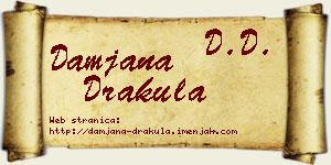 Damjana Drakula vizit kartica